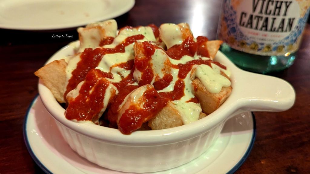 La Caja de Musica Spanish restaurant braves potatoes